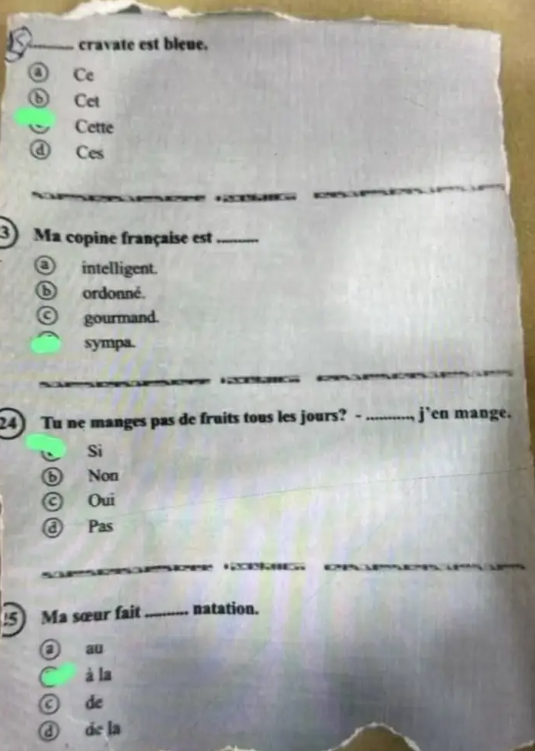 امتحان فرنساوي00
